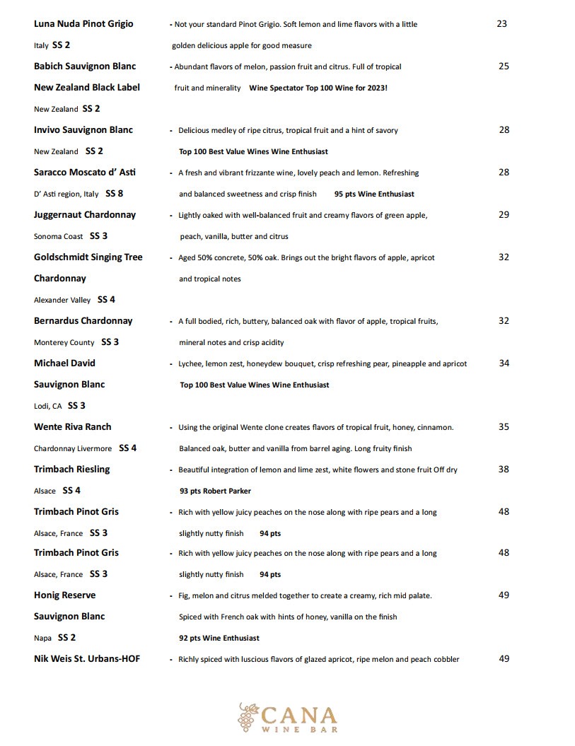 Brainerd Lakes Wine Bar | Wine Menu | Self-Service